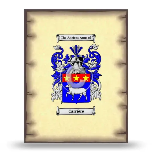 Carrière Coat of Arms Print