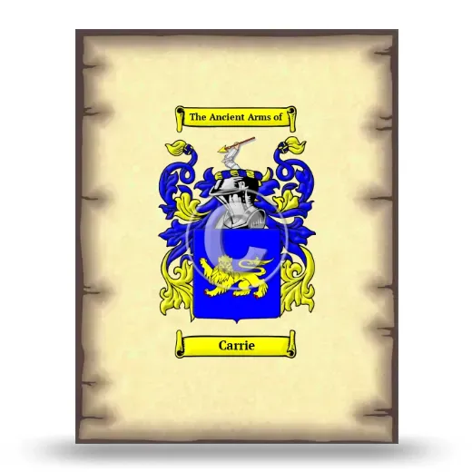 Carrie Coat of Arms Print