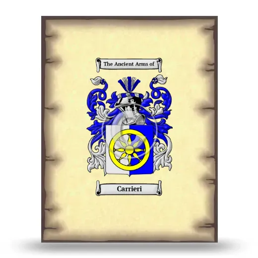 Carrieri Coat of Arms Print