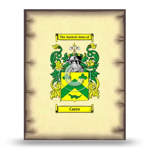 Carro Coat of Arms Print