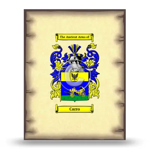 Carro Coat of Arms Print