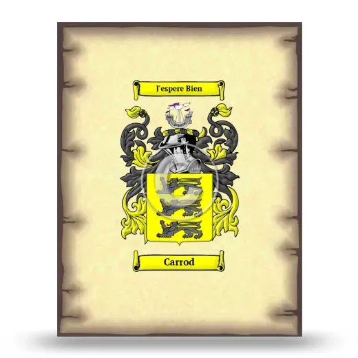 Carrod Coat of Arms Print