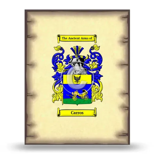 Carros Coat of Arms Print