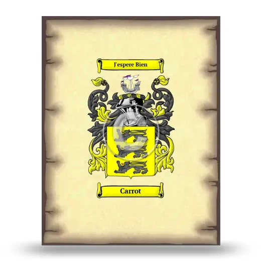 Carrot Coat of Arms Print