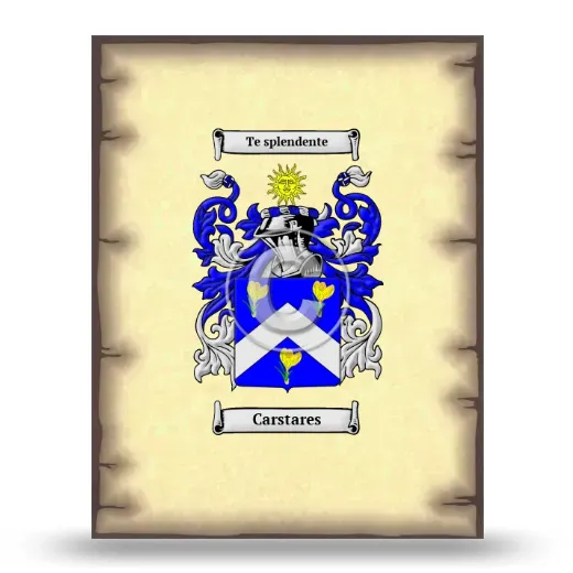 Carstares Coat of Arms Print