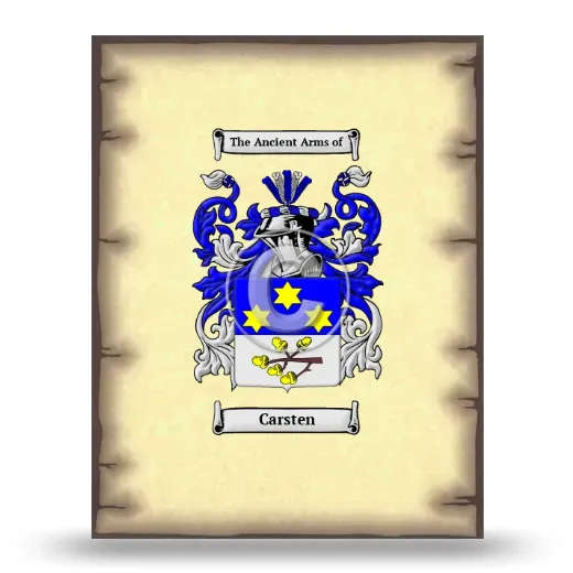 Carsten Coat of Arms Print