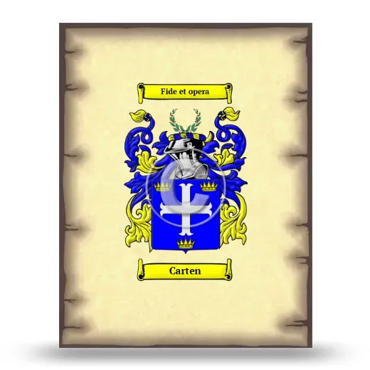 Carten Coat of Arms Print