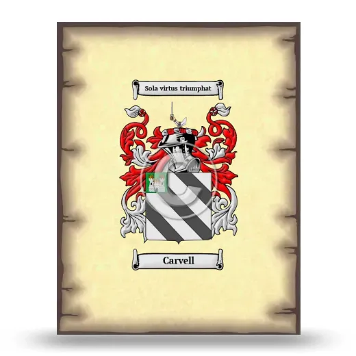 Carvell Coat of Arms Print