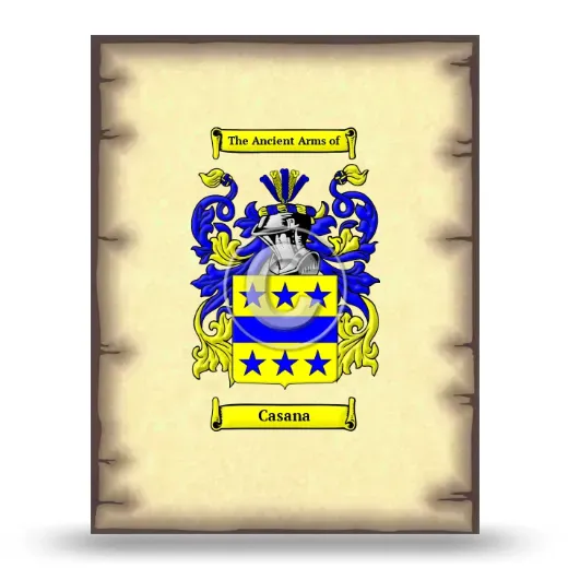 Casana Coat of Arms Print