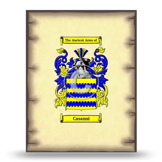Casanni Coat of Arms Print