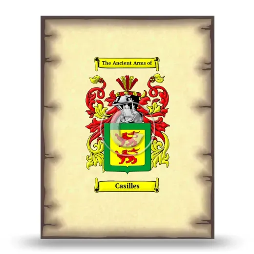 Casilles Coat of Arms Print