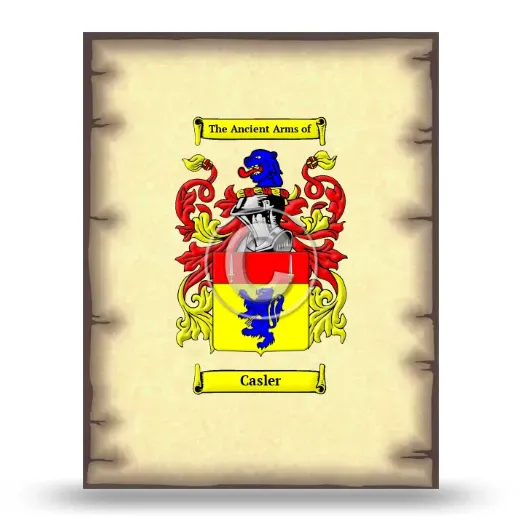 Casler Coat of Arms Print