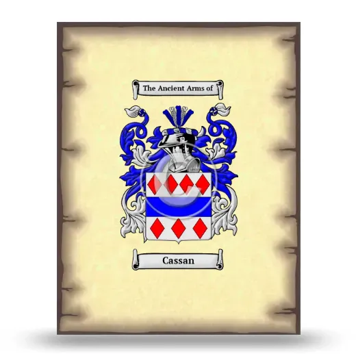 Cassan Coat of Arms Print