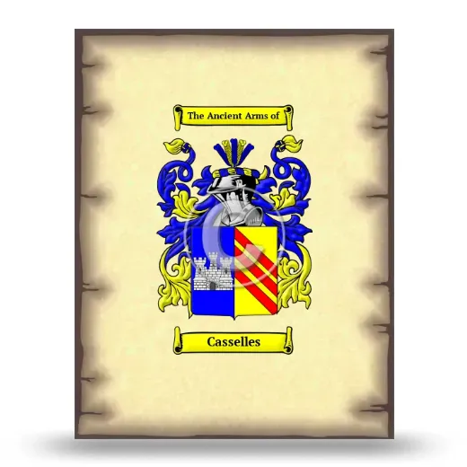 Casselles Coat of Arms Print