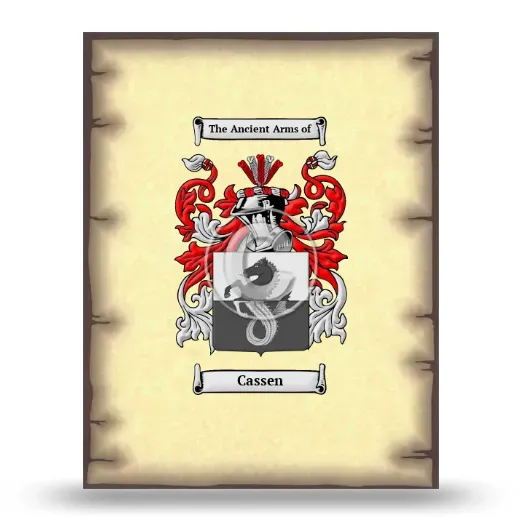 Cassen Coat of Arms Print
