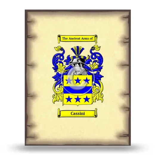 Cassini Coat of Arms Print