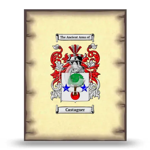 Castagner Coat of Arms Print