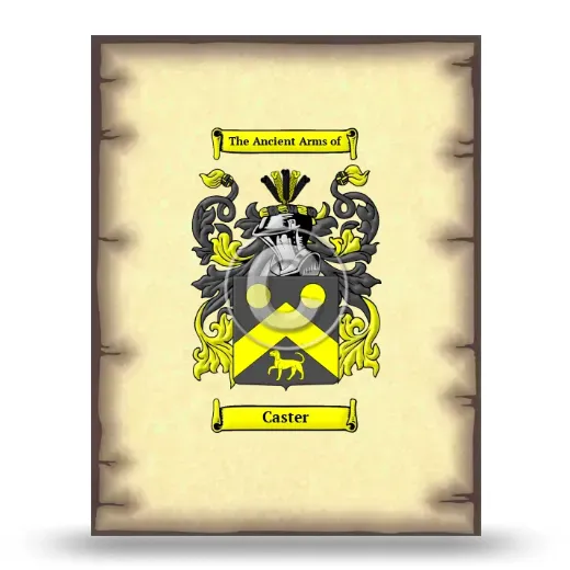 Caster Coat of Arms Print