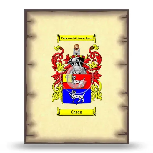 Caten Coat of Arms Print