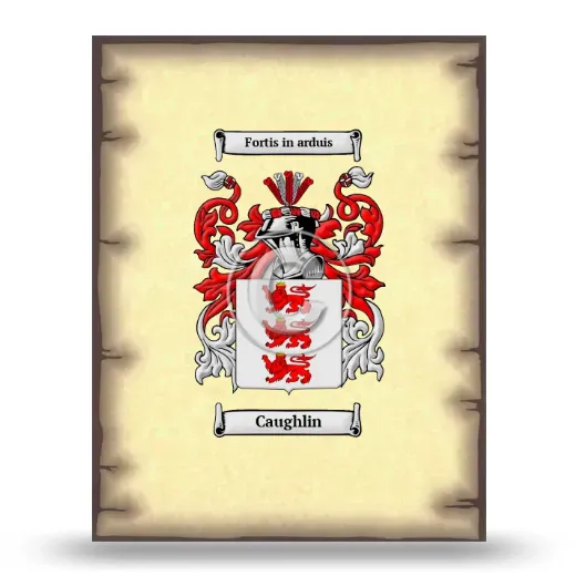 Caughlin Coat of Arms Print