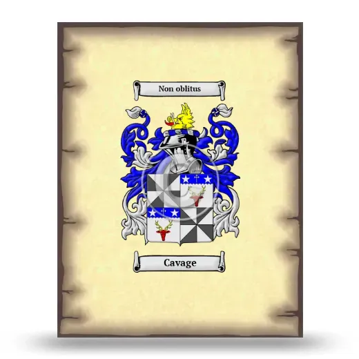 Cavage Coat of Arms Print