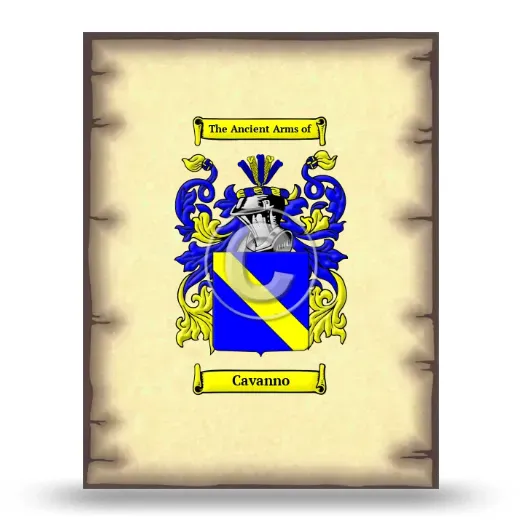 Cavanno Coat of Arms Print