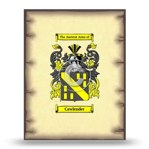 Cawlender Coat of Arms Print