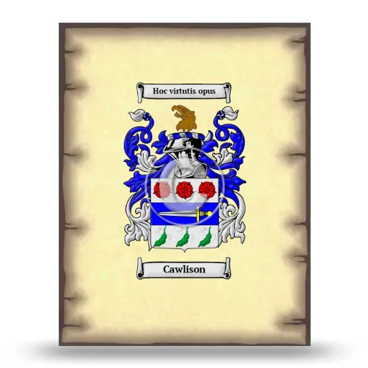 Cawlison Coat of Arms Print