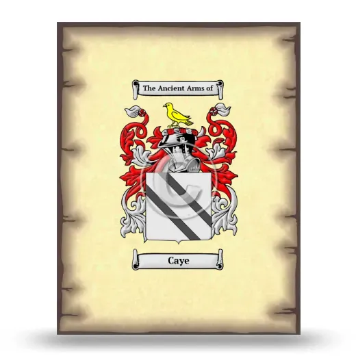 Caye Coat of Arms Print