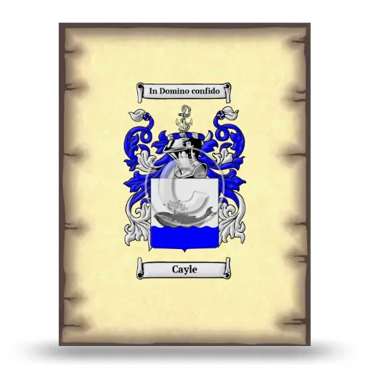 Cayle Coat of Arms Print