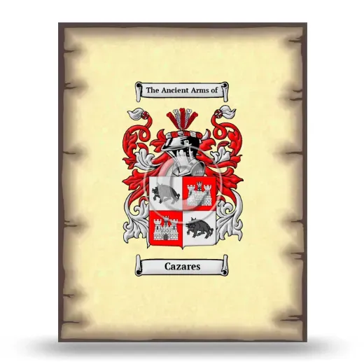 Cazares Coat of Arms Print