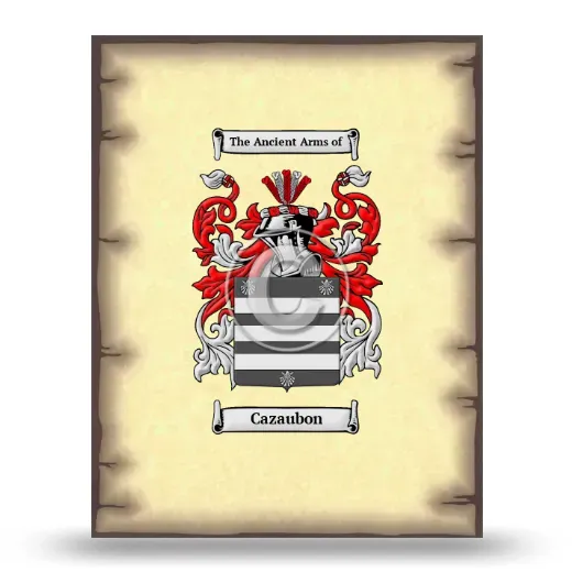 Cazaubon Coat of Arms Print