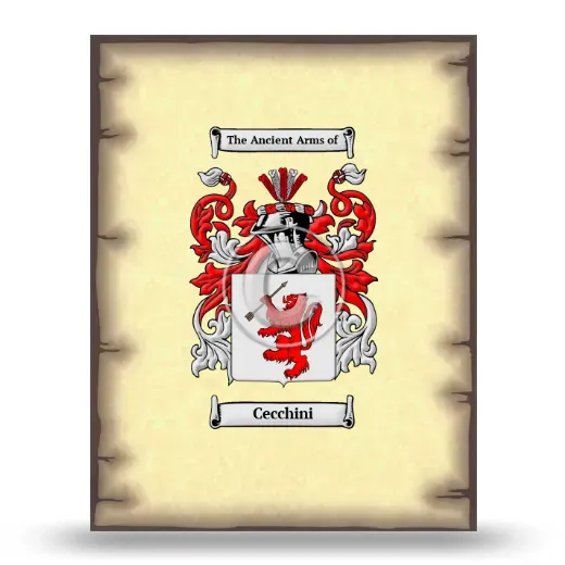 Cecchini Coat of Arms Print