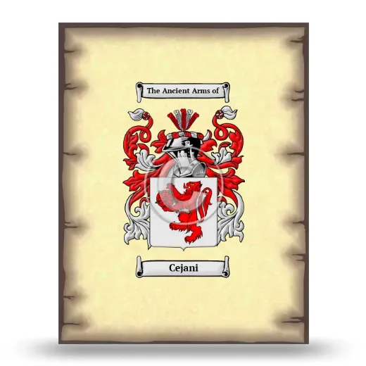 Cejani Coat of Arms Print