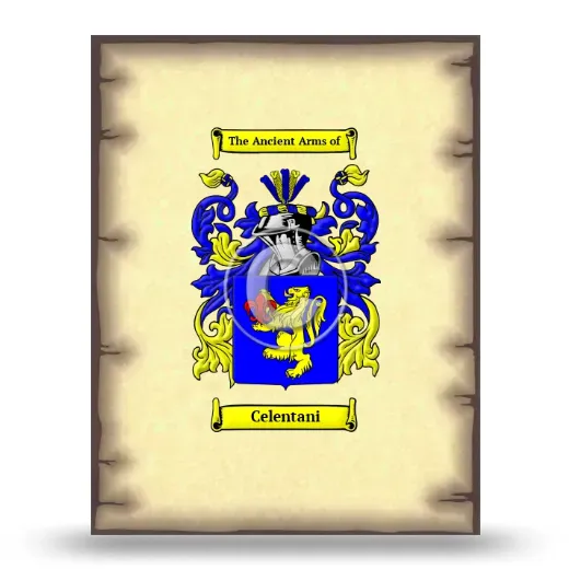 Celentani Coat of Arms Print