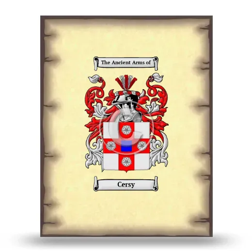 Cersy Coat of Arms Print