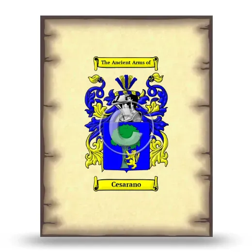 Cesarano Coat of Arms Print