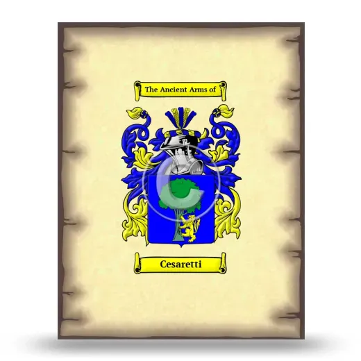Cesaretti Coat of Arms Print