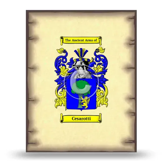 Cesarotti Coat of Arms Print