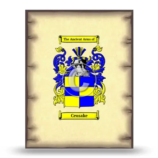 Ceusake Coat of Arms Print