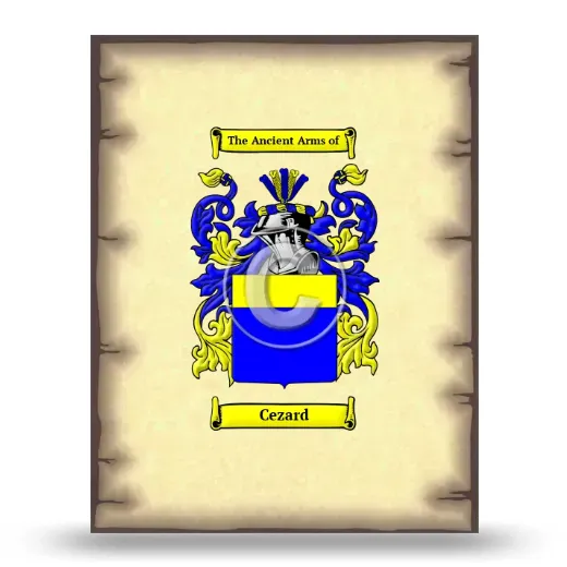 Cezard Coat of Arms Print
