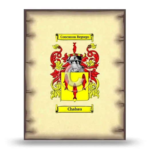 Chabau Coat of Arms Print