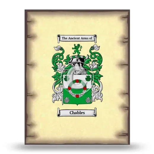 Chables Coat of Arms Print