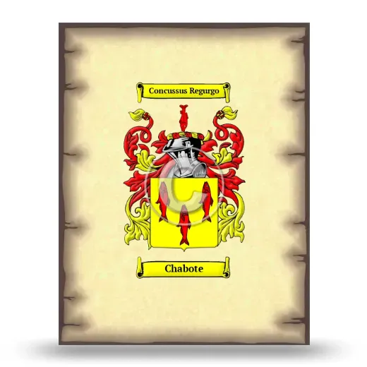 Chabote Coat of Arms Print