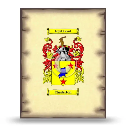 Chaderton Coat of Arms Print
