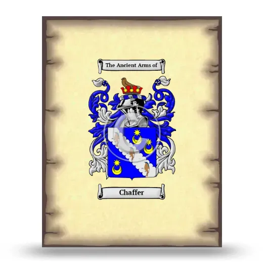 Chaffer Coat of Arms Print