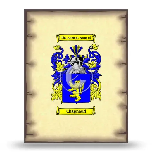 Chagnaud Coat of Arms Print