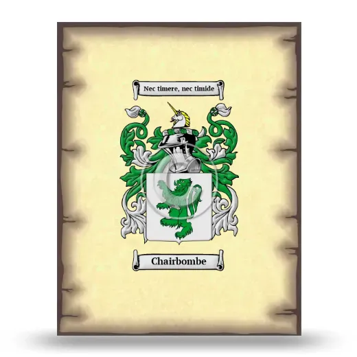 Chairbombe Coat of Arms Print