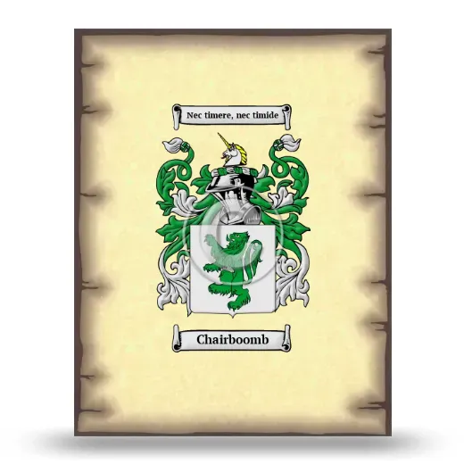 Chairboomb Coat of Arms Print