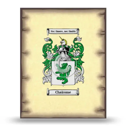 Chairome Coat of Arms Print